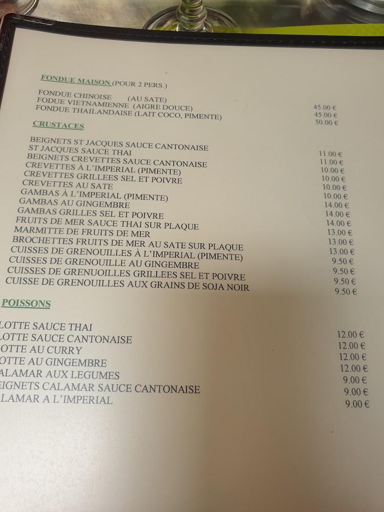 Restaurant Le Joyeux Boudha - Menu Image 3